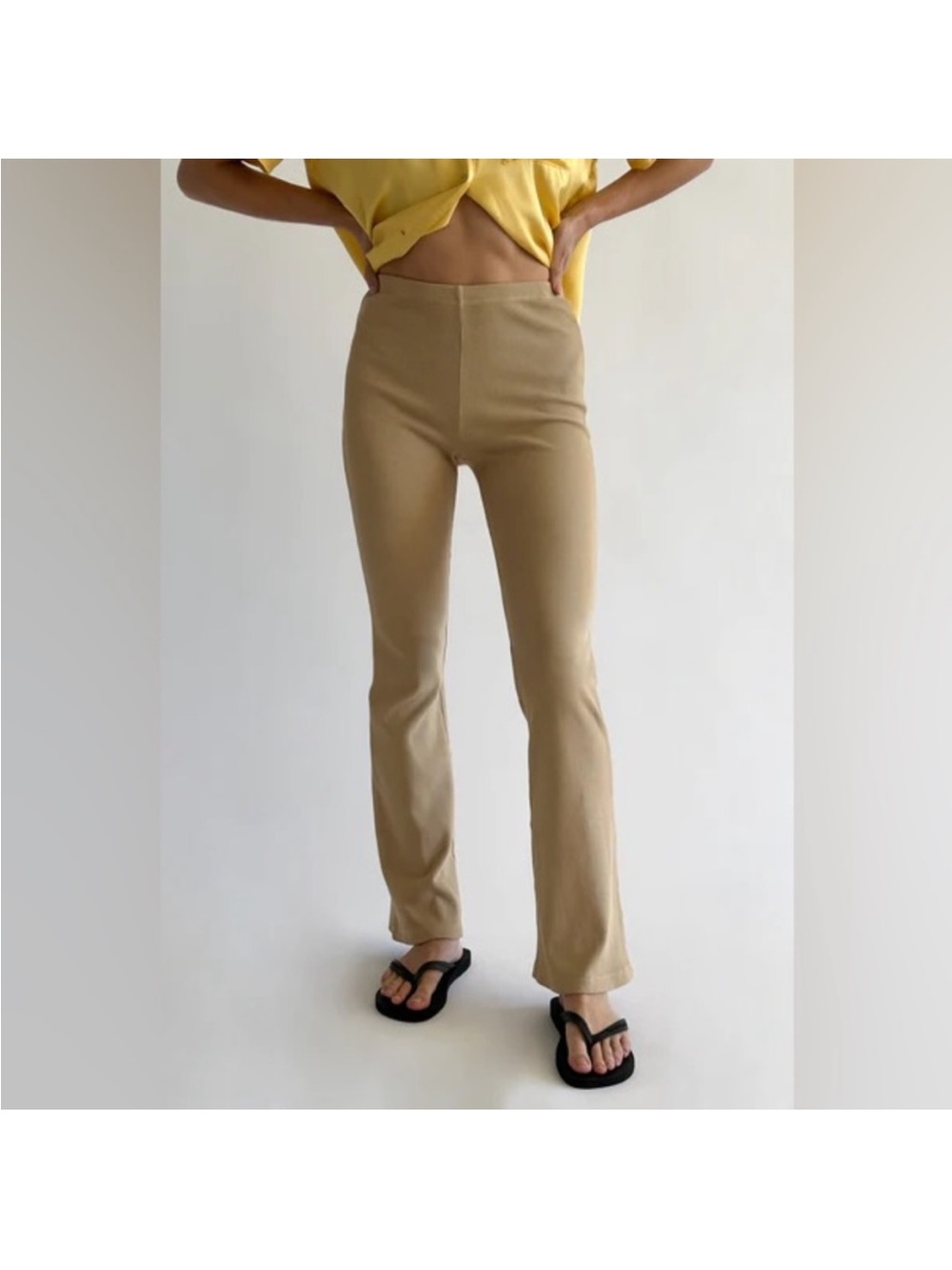DONNI Full Length Ribbed Pants